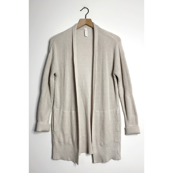 lululemon athletica Sweaters - LULULEMON Cashlu Sweater Wrap in Raw Linen M/L